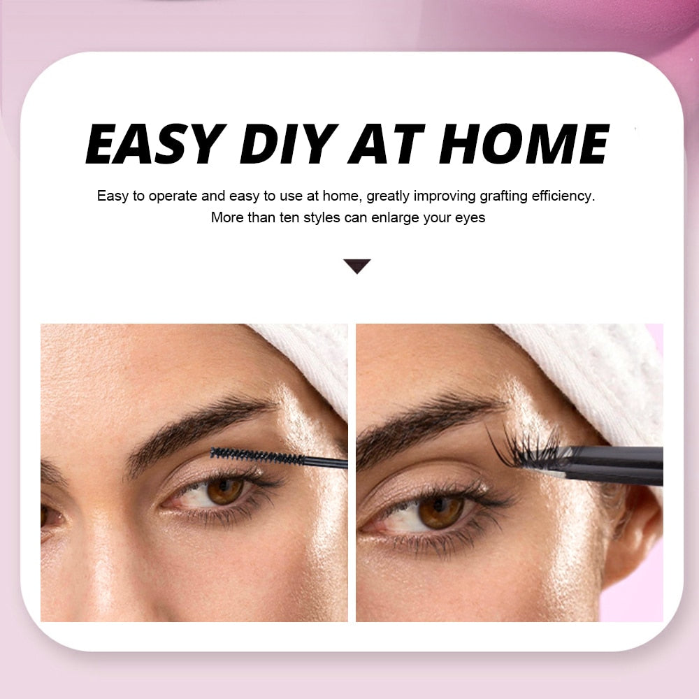 Rainbow Elegance: 144 Russian Volume Cluster Lashes