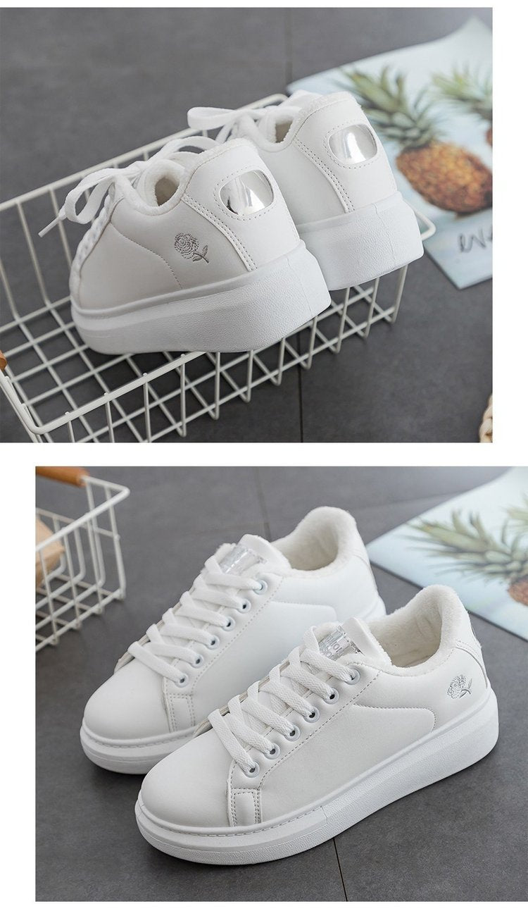 Floral Elegance: 2025 Spring Autumn Lace-Up Women's Running Shoes.