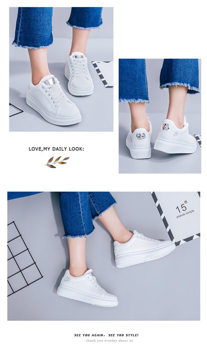 Floral Elegance: 2025 Spring Autumn Lace-Up Women's Running Shoes.